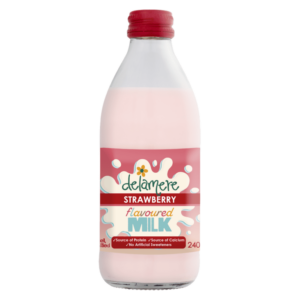 DELAMERE STRAW FLAV MILK