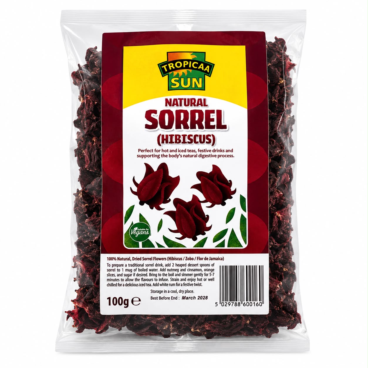 Tropica Sun Natural Sorrel (Hibiscus) 100g